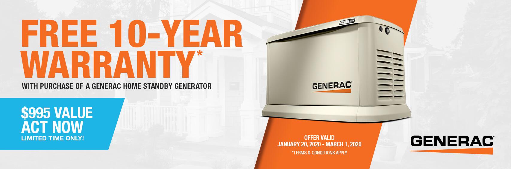 Homestandby Generator Deal | Warranty Offer | Generac Dealer | Peabody, MA